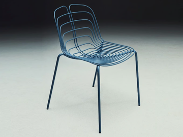 WIRED - Steel chair by La Manufacture - view 2